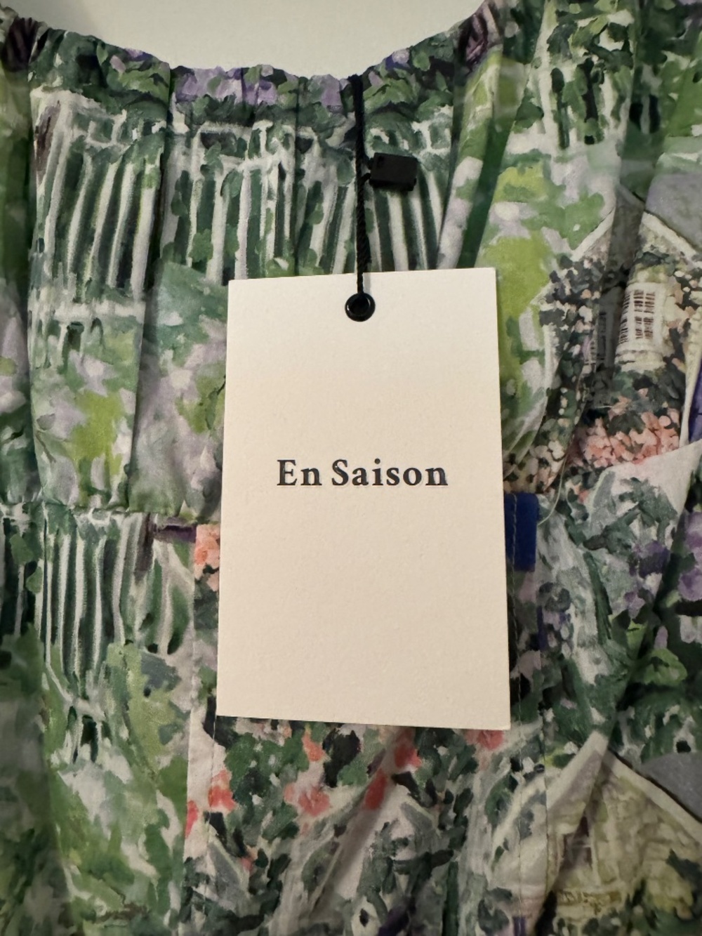En Saison-size large 8-10, green and lavender - Picture 4 of 5